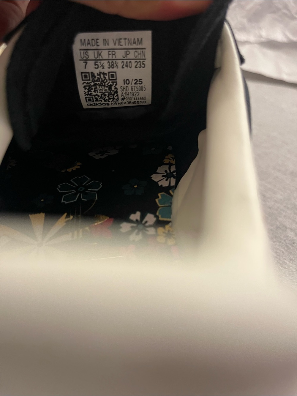 Adidas x Liberty London Gazelle Bold 'Black Floral' Women's Shoe Size 7 IH1922 - Picture 10 of 12